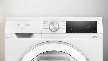 Siemens iQ500 WQ43G1DENL wasdroger Vrijstaand Voorlader 9 kg Wit