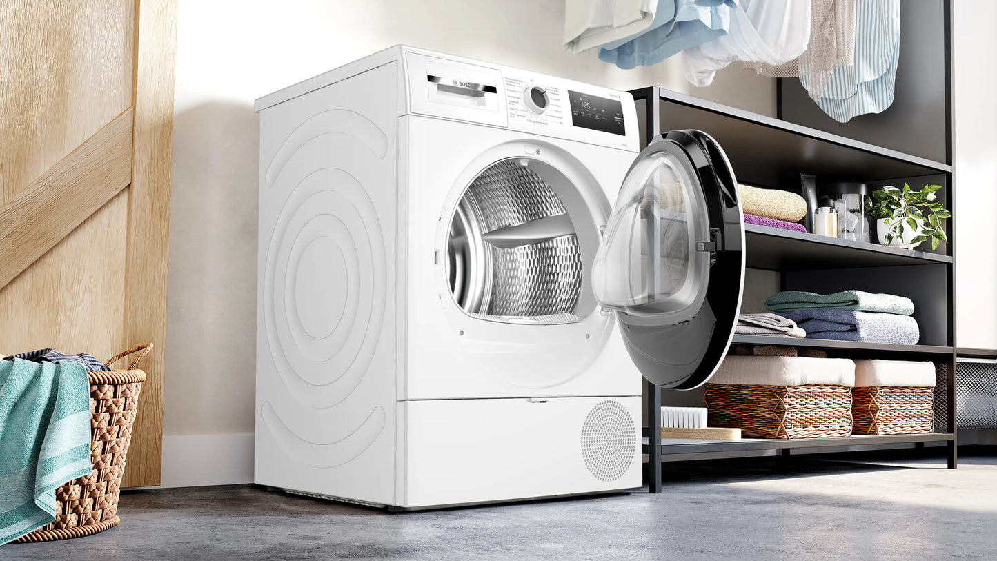 Bosch Serie 4 WTH8520LNL wasdroger Vrijstaand Voorlader 8 kg Wit
