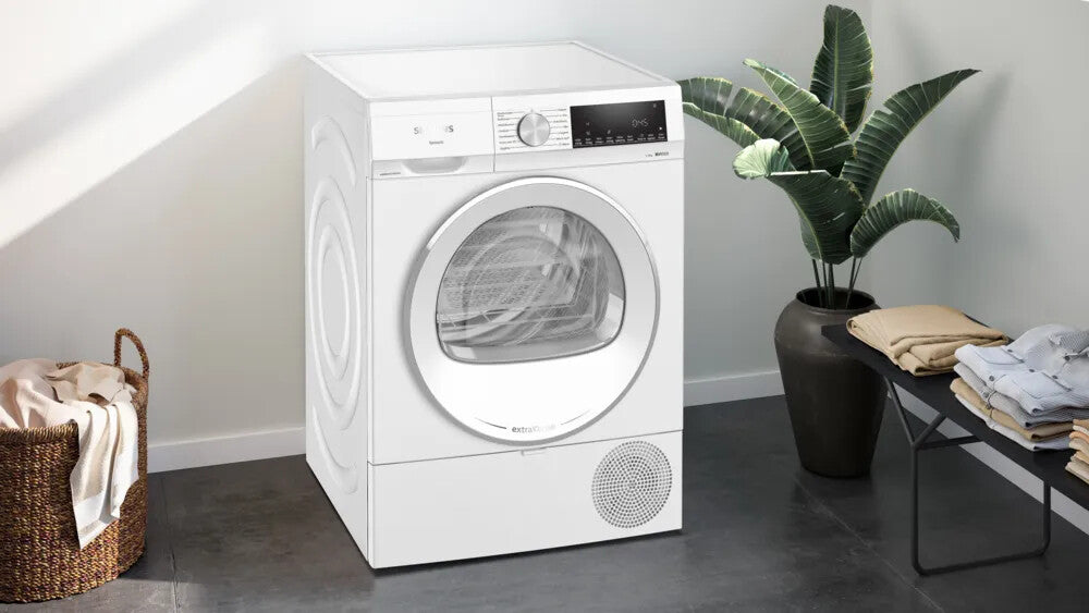 Siemens iQ500 WQ33G1DENL wasdroger Vrijstaand Voorlader 8 kg Wit
