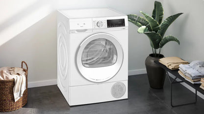 Siemens iQ500 WQ33G1DENL wasdroger Vrijstaand Voorlader 8 kg Wit