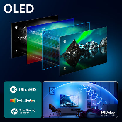 Philips 77OLED76012 195,6 cm (77") 4K Ultra HD Smart TV Wifi Zwart
