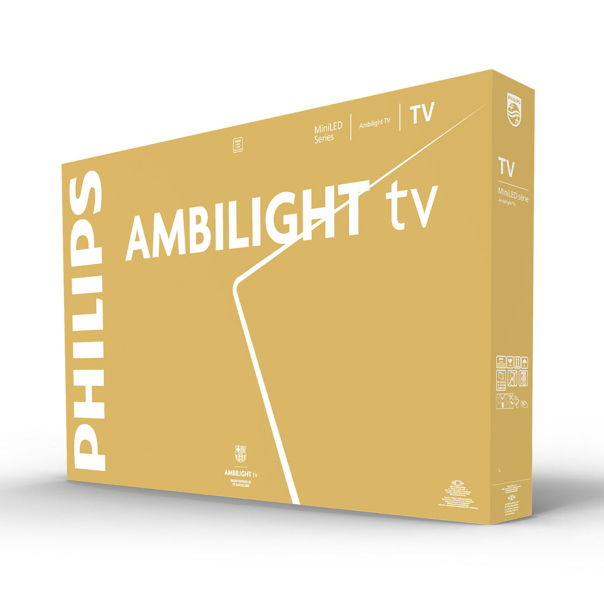 Philips 75MLED910/12 tv 190,5 cm (75") 4K Ultra HD Smart TV Wifi Zwart