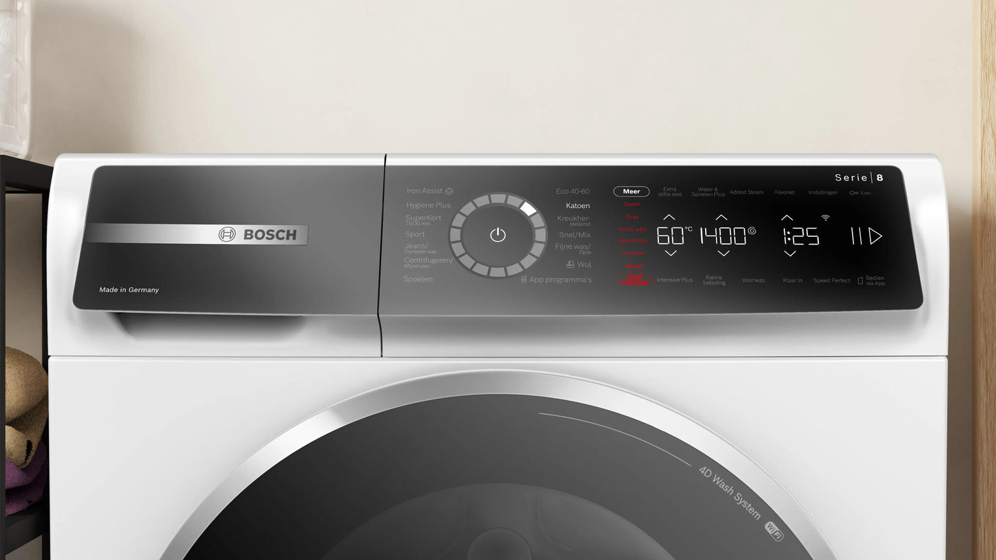 Bosch Serie 8 WGB2540BNL wasmachine Voorlader 10 kg 1400 RPM Wit