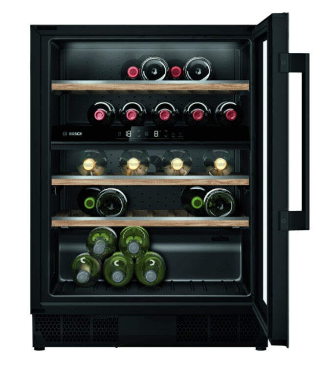 Bosch Serie 6 KUW21AHG0 wijnkoeler Ingebouwd Zwart 44 fles(sen)
