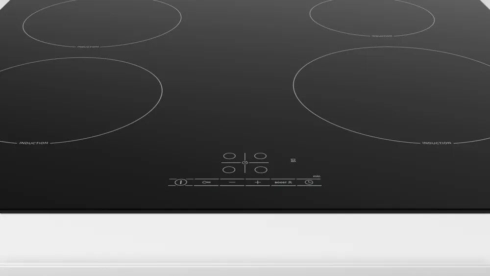 Bosch Serie 4 PIE61RBB5E kookplaat Zwart Ingebouwd 60 cm Inductiekookplaat zones 4 zone(s)