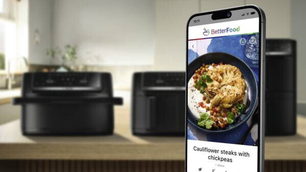 Bosch Serie 6 MAFD661B7 friteuse Dubbel 12 l Vrijstaand 2800 W Heteluchtfriteuse Zwart