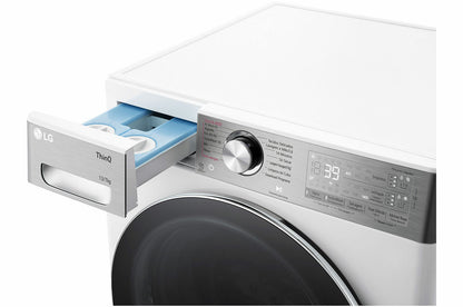LG F4DR9537S2W Was-droogcombinatie Vrijstaand Voorlader Wit