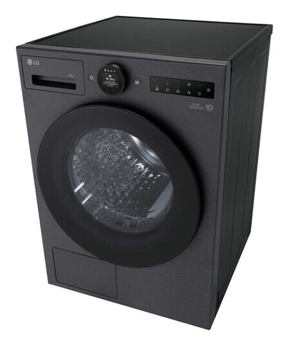 LG RT10X8B wasdroger Vrijstaand Voorlader 10 kg Zwart