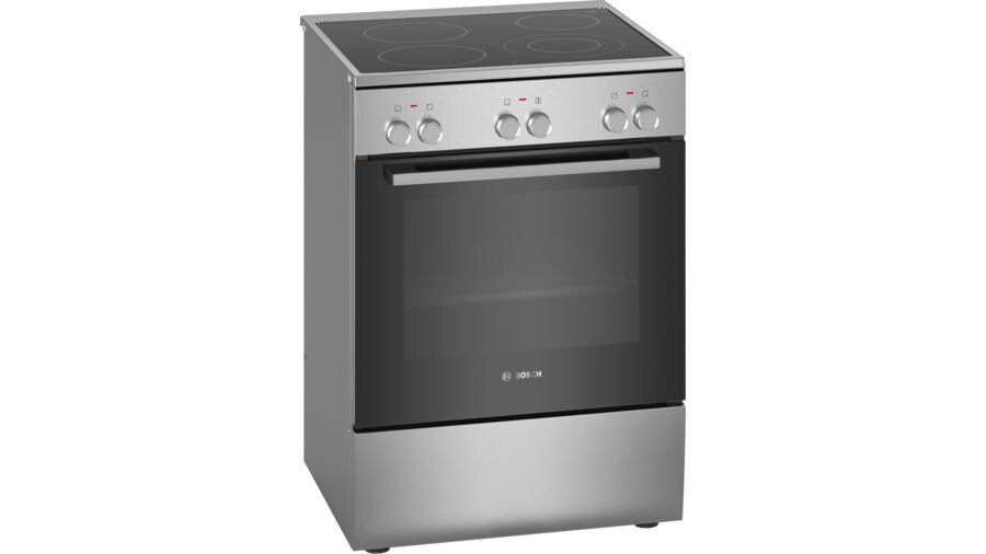 Bosch Serie 2 HKA090150 fornuis Vrijstaand fornuis Electrisch Keramisch Roestvrijstaal