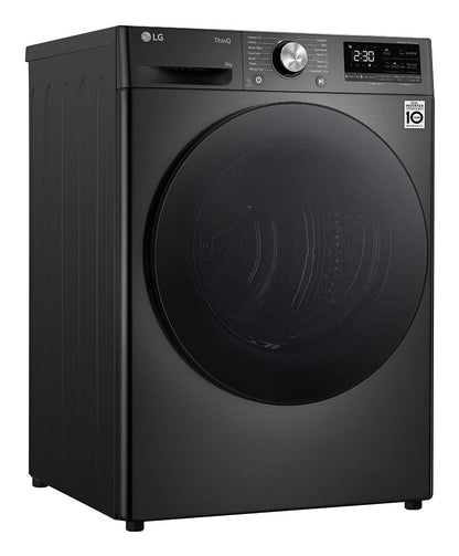 LG RH90V9ZVEN wasdroger Vrijstaand Voorlader 9 kg Zwart