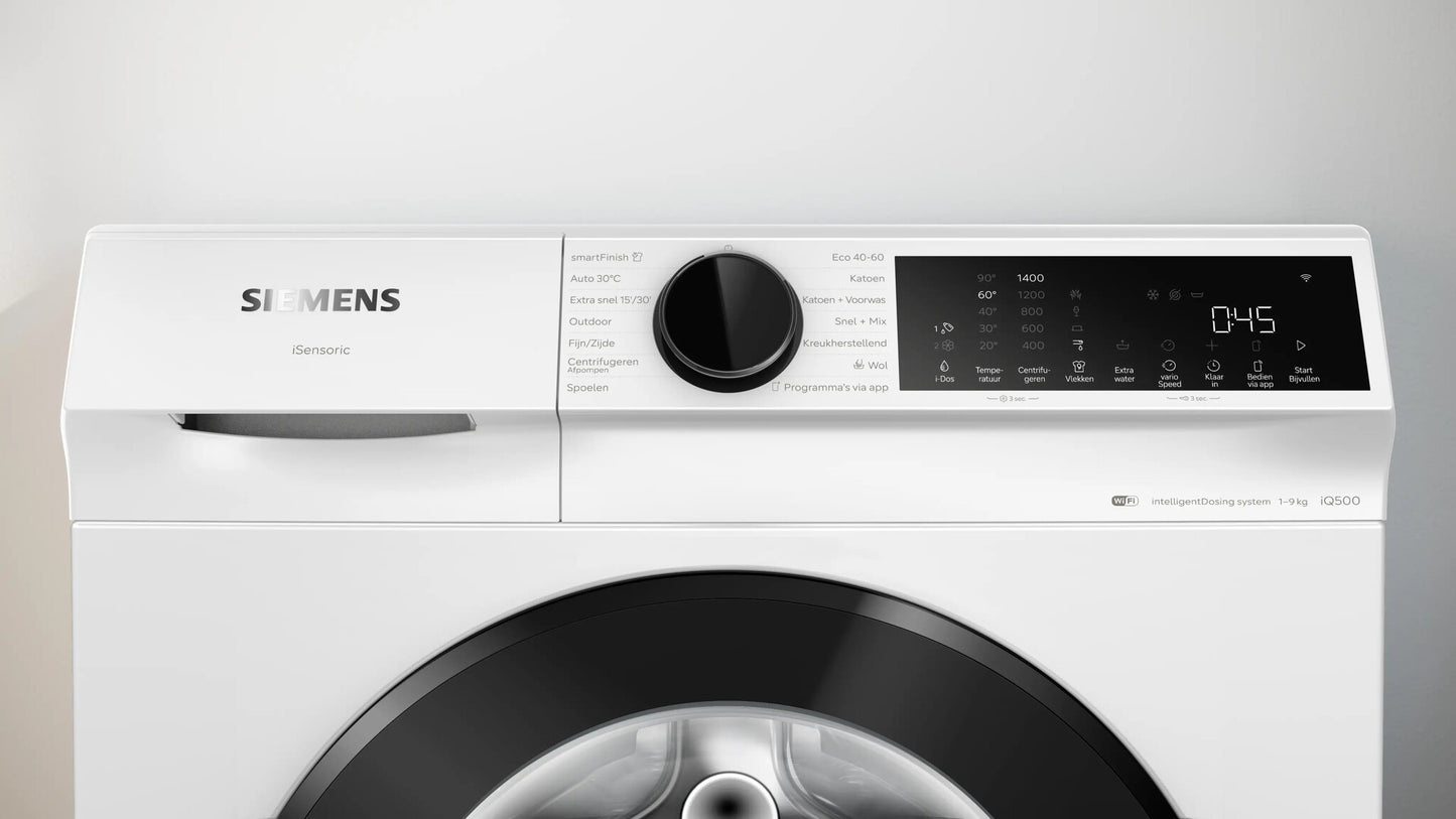 Siemens iQ500 WG44J2A0NL wasmachine Voorlader 9 kg 1400 RPM Wit