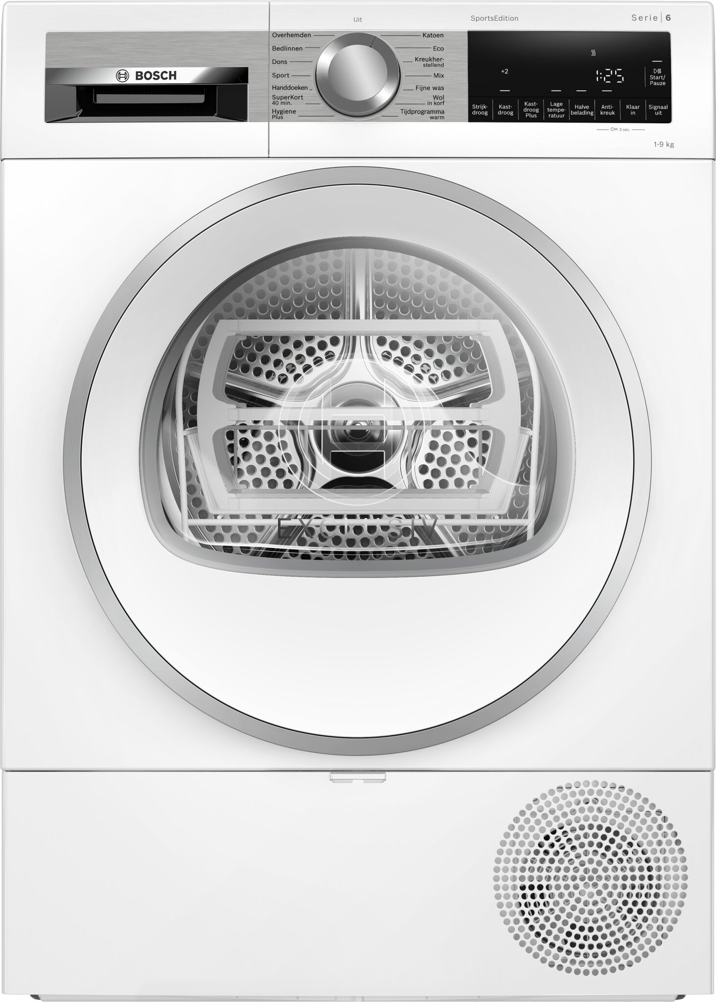 Bosch Serie 6 WQG243DENL wasdroger Vrijstaand Voorlader 9 kg Wit