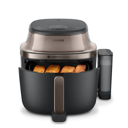 Philips 5000 series Novaplus Airfryer 5000-serie met Stoomfunctie en uitschuifbare rail 7,2 l