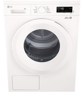 LG RHX1008NWH wasdroger Vrijstaand Voorlader 8 kg Wit