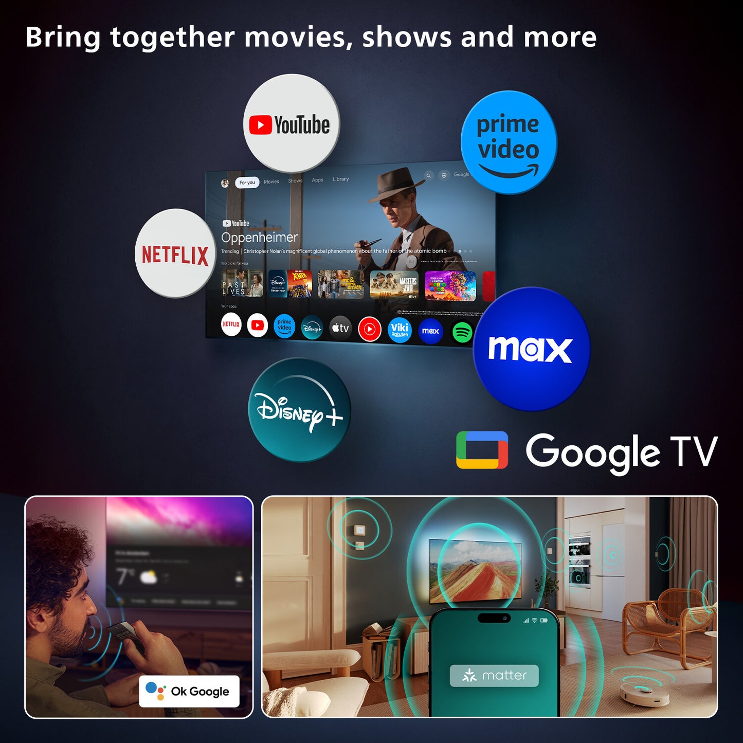 Philips 77OLED910/12 tv 195,6 cm (77") 4K Ultra HD Smart TV Wifi Metallic