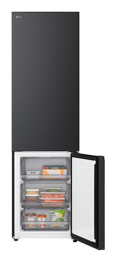 LG GBBS322AEV koel-vriescombinatie Vrijstaand 375 l Zwart