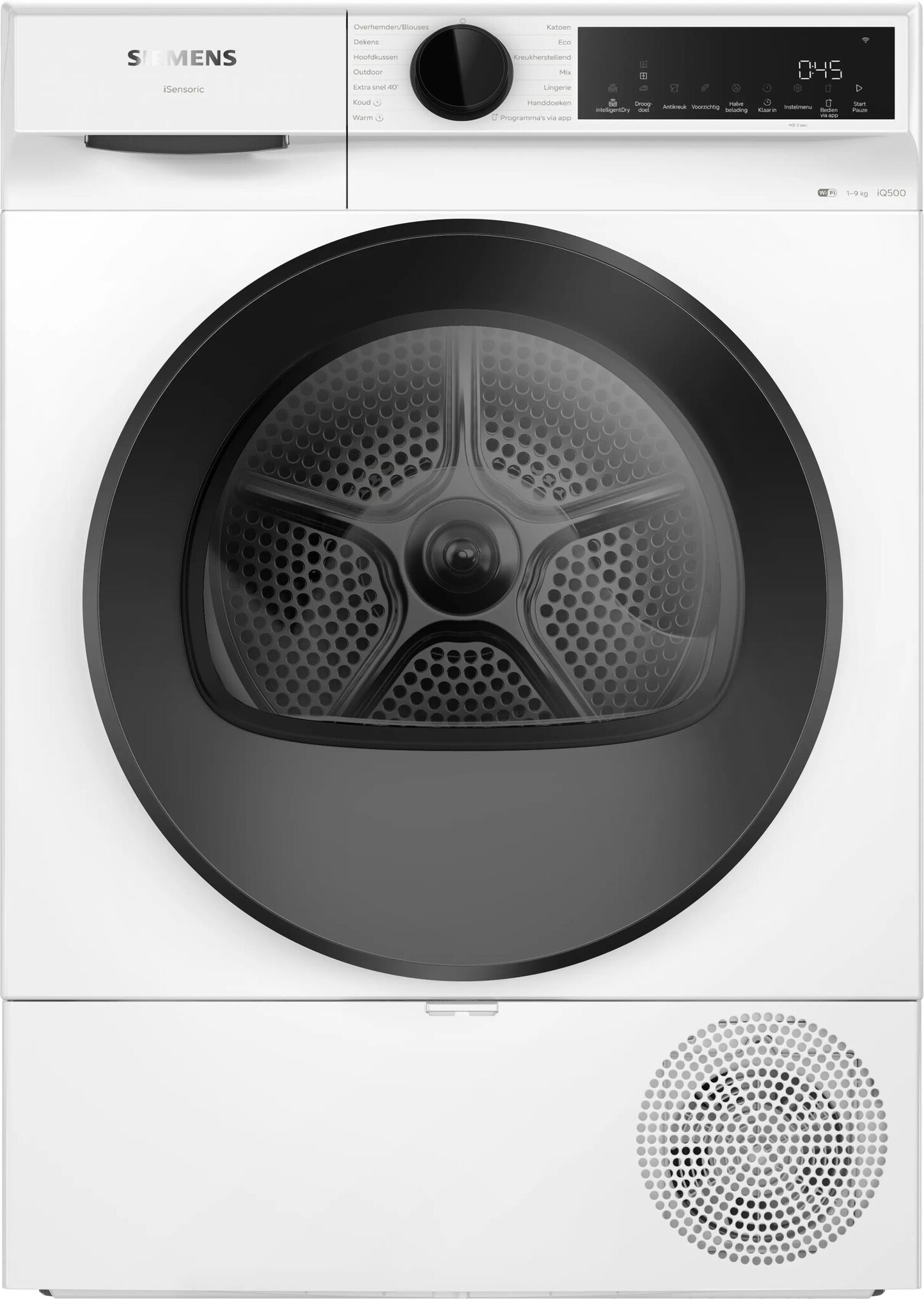 Siemens iQ500 WQ32J200NL wasdroger Vrijstaand Voorlader 9 kg Wit