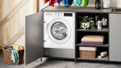 Bosch Serie 8 , Inbouw Wasmachine, voorlader, 8 kg, 1400 rpm, WIW28542EU