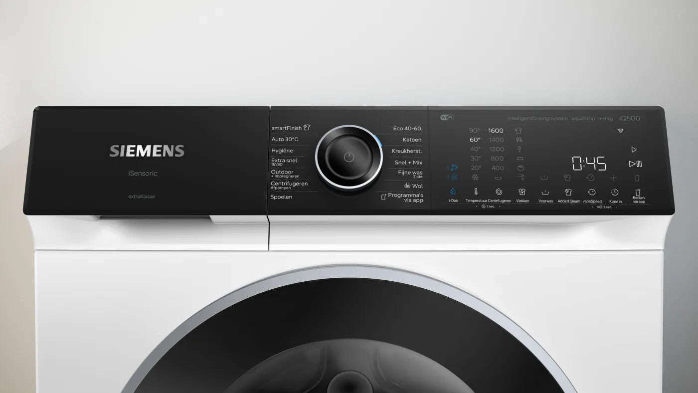 Siemens iQ500 WG46H2A9NL wasmachine Voorlader 9 kg 1600 RPM Wit