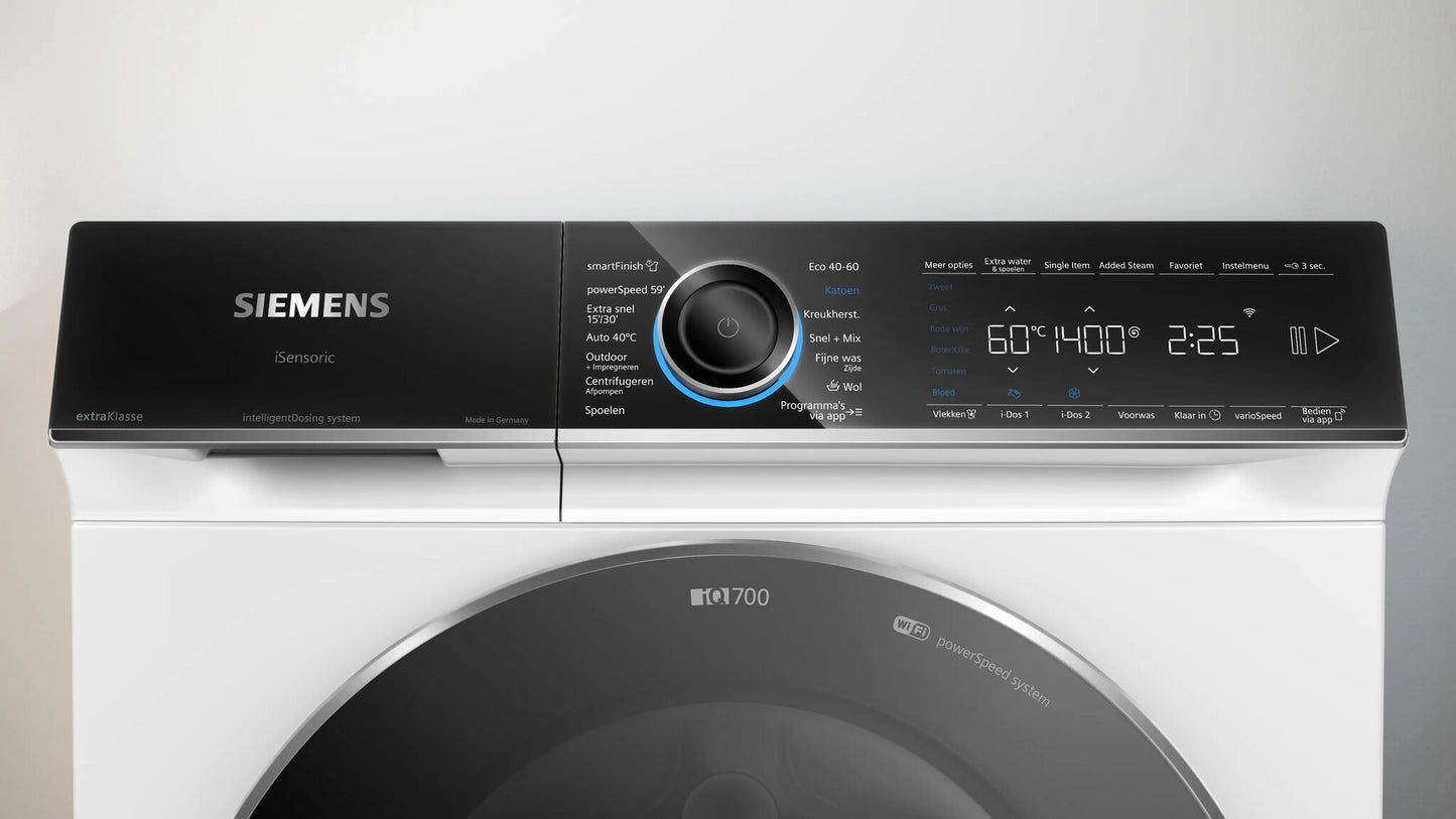 Siemens iQ700 WG44B2AMNL wasmachine Voorlader 9 kg 1400 RPM Wit