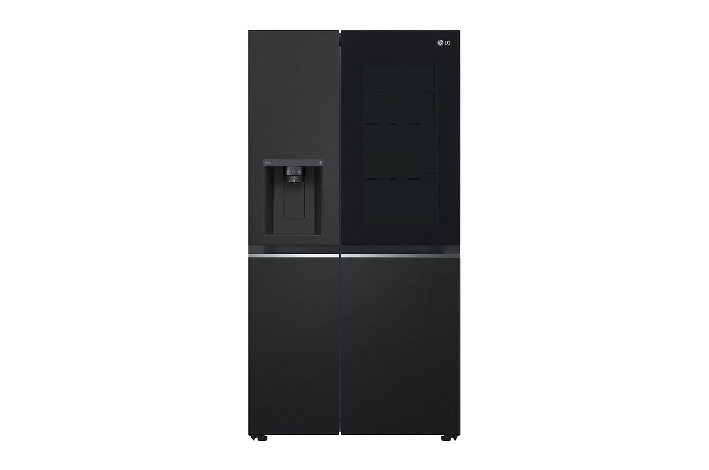 LG InstaView GSGV80EPLD amerikaanse koelkast Vrijstaand 635 l Zwart, Grafiet