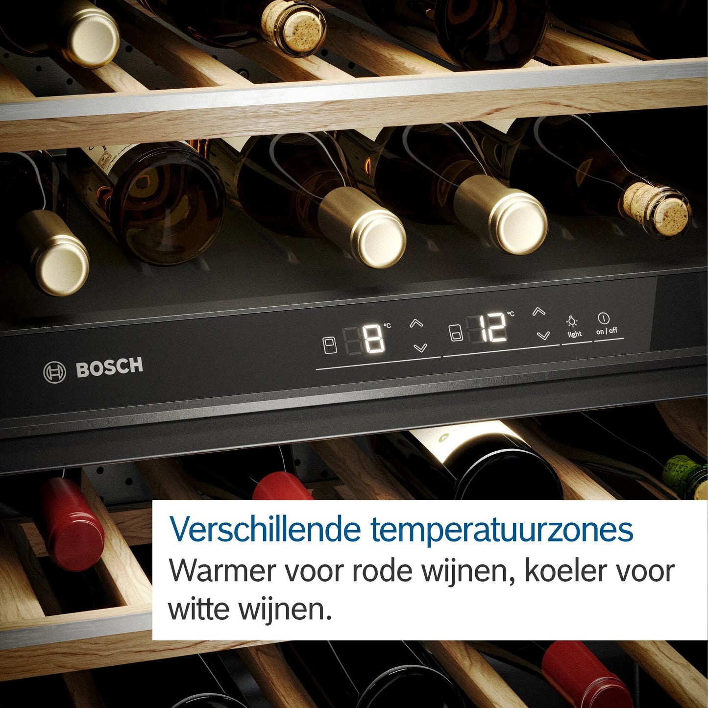 Bosch Serie 6 KWK36ABGA wijnkoeler Compressorwijnkoeler Vrijstaand Zwart 199 fles(sen)