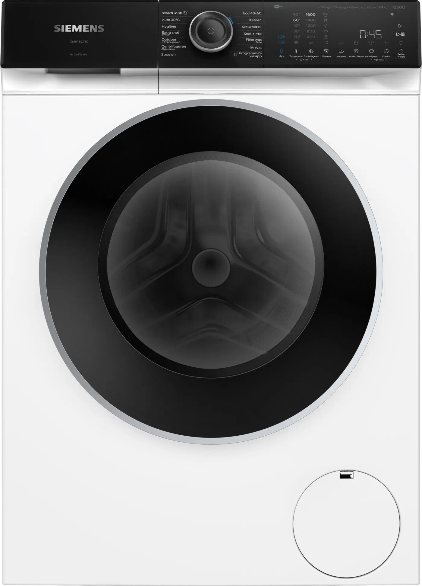 Siemens iQ500 WG46H2A9NL wasmachine Voorlader 9 kg 1600 RPM Wit