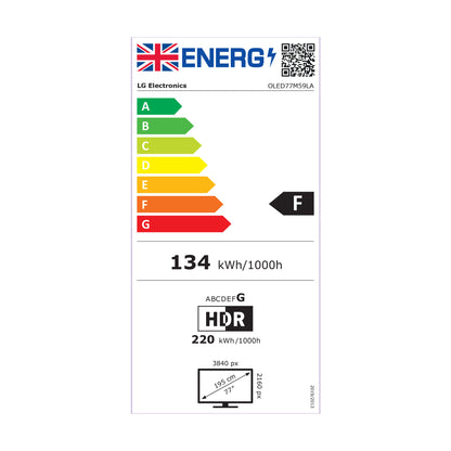 LG OLED evo AI OLED77M59LA.AEK 195,6 cm (77") 4K Ultra HD Smart TV Wifi Metallic