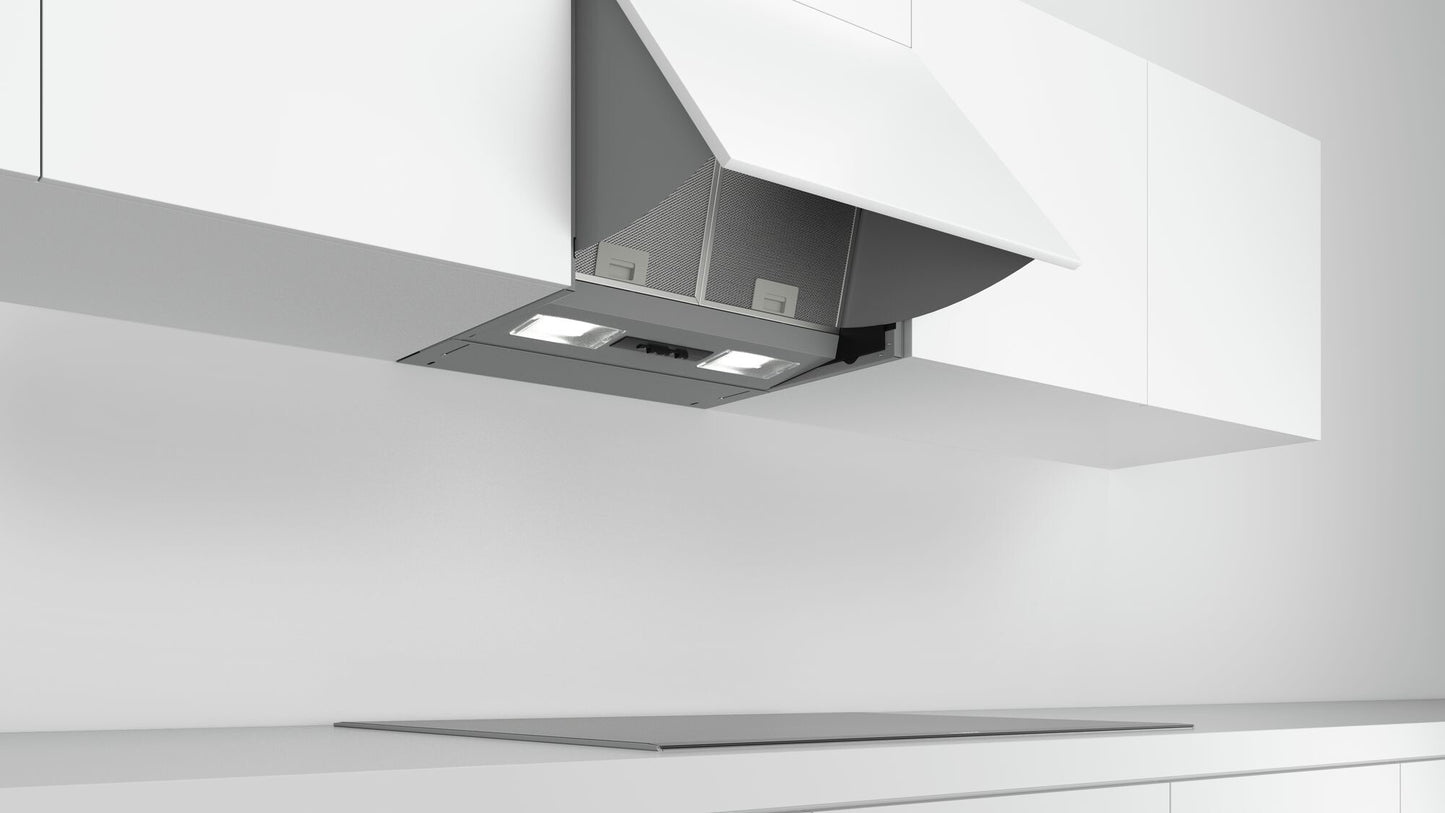 Bosch Serie 2 DEM66AC00 afzuigkap Semi-inbouw (uittrekbaar) Roestvrijstaal 625 m³/uur