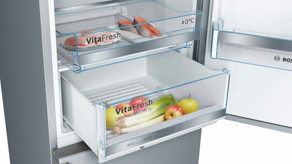 Bosch Serie 6 KGE36EICP koel-vriescombinatie Vrijstaand 308 l Roestvrijstaal