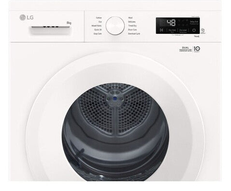 LG RHX1008NWH wasdroger Vrijstaand Voorlader 8 kg Wit