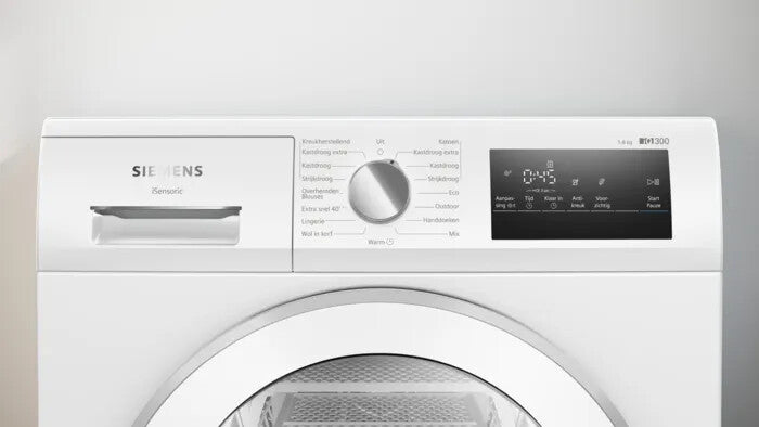 Siemens iQ300 WT45H20MNL wasdroger Vrijstaand Voorlader 8 kg Wit