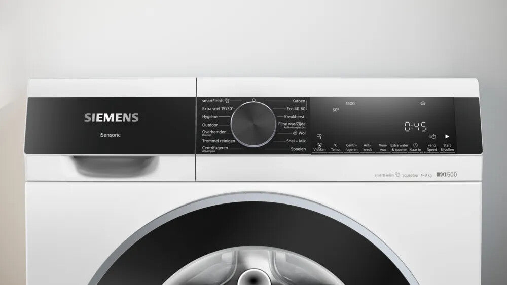 Siemens iQ500 WG46G2ZKNL wasmachine Voorlader 9 kg 1600 RPM Wit