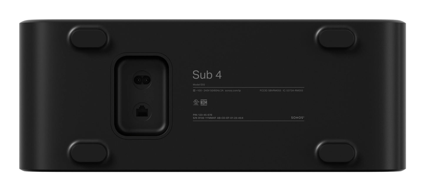 Sonos Sub 4 Zwart Actieve subwoofer