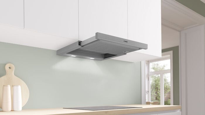 Bosch DFL064W54 afzuigkap Semi-inbouw (uittrekbaar) Metallic, Zilver 394 m³/uur