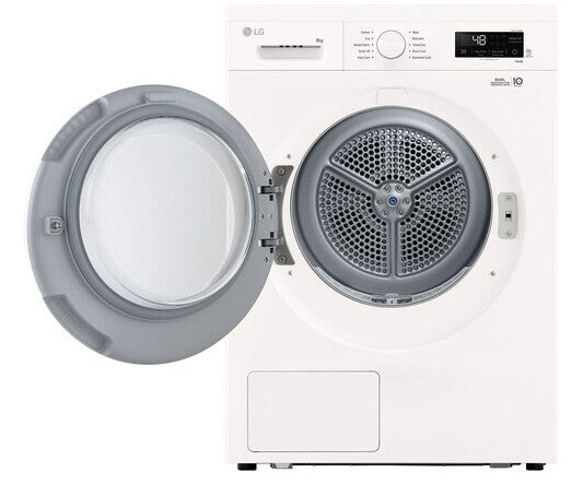 LG RHX1008NWH wasdroger Vrijstaand Voorlader 8 kg Wit