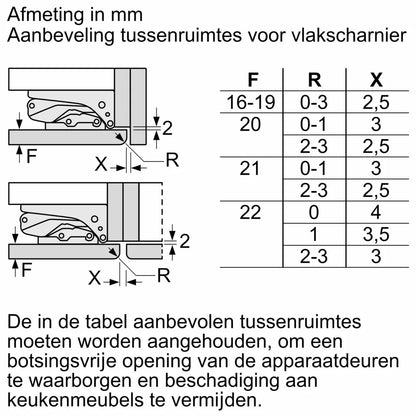 Siemens iQ500 KI96NADC0 koel-vriescombinatie Ingebouwd 290 l