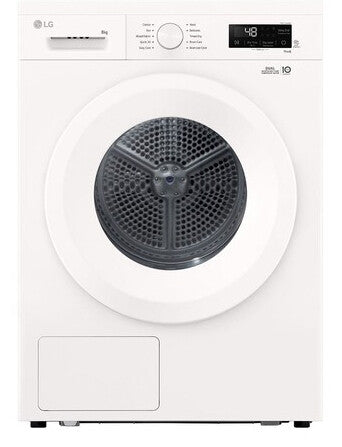 LG RHX1008NWH wasdroger Vrijstaand Voorlader 8 kg Wit