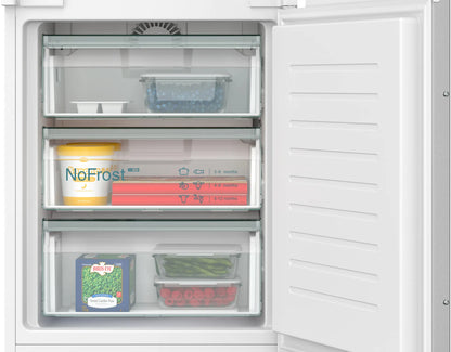 Siemens iQ100 KI96NNSE0 koel-vriescombinatie Ingebouwd 290 l Wit