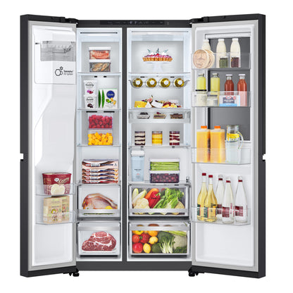 LG InstaView GSXE91EVAD amerikaanse koelkast Vrijstaand 628 l Zwart