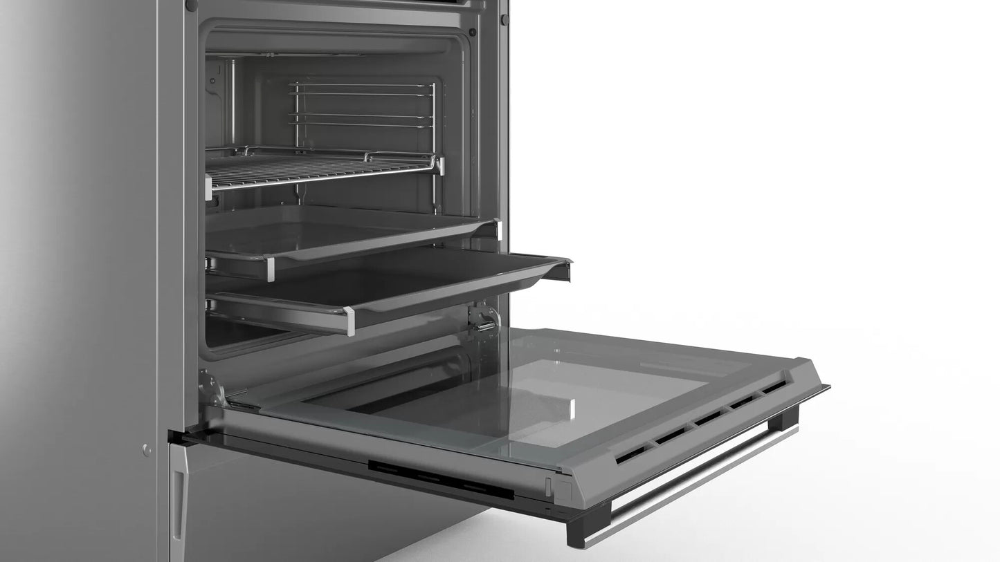 Bosch Serie 6 HLS59D351 fornuis Vrijstaand fornuis Electrisch Inductiekookplaat zones Roestvrijstaal