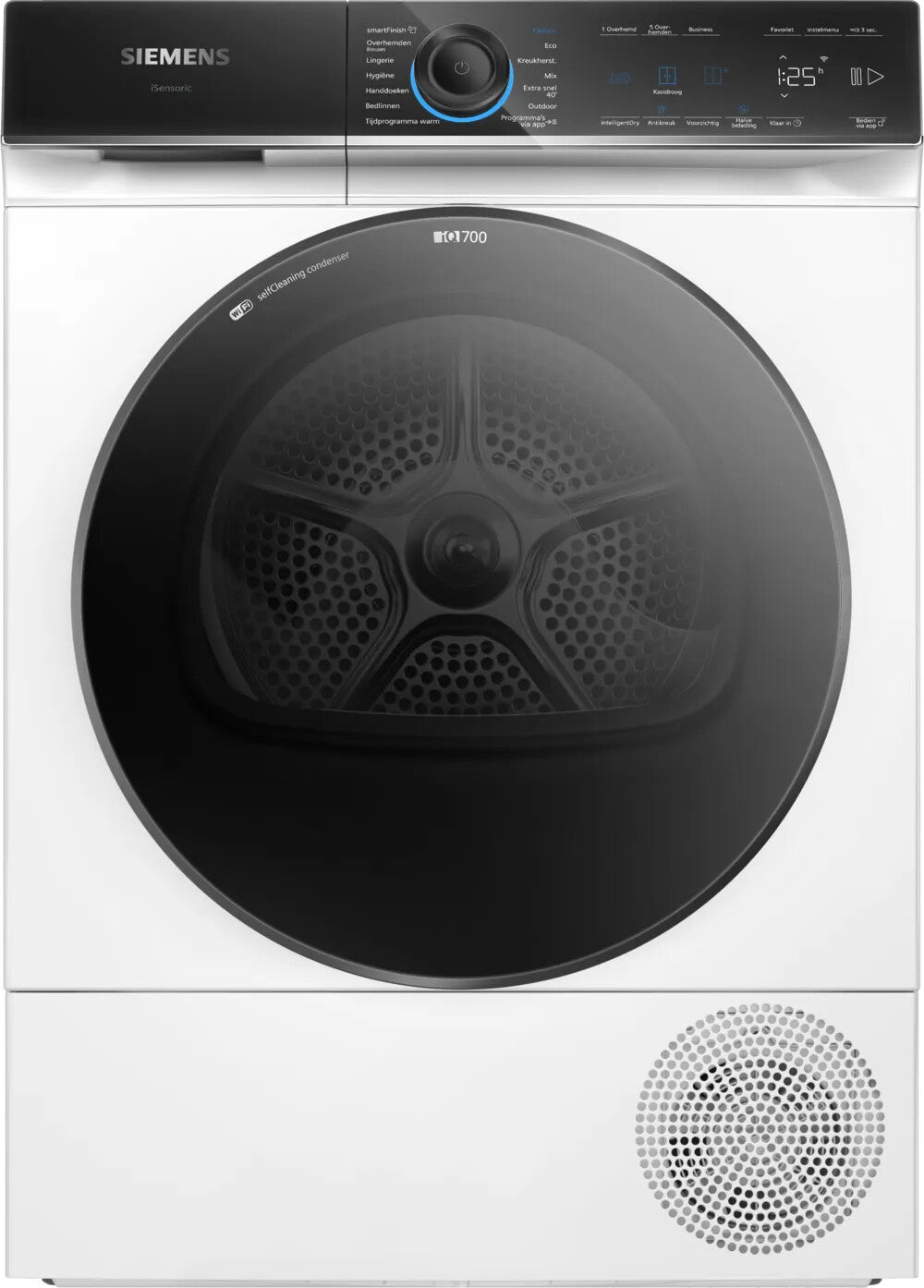 Siemens iQ700 WQ46B6CSNL wasdroger Vrijstaand Voorlader 9 kg Wit