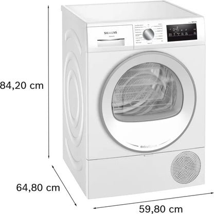 Siemens iQ300 WT45H20MNL wasdroger Vrijstaand Voorlader 8 kg Wit