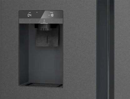 Siemens iQ500 KF96DAXEA amerikaanse koelkast Vrijstaand 574 l Zwart, Roestvrijstaal