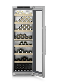 Liebherr WPsd 5252 Thermo-elektrische wijnkoeler Vrijstaand Zilver 155 fles(sen)