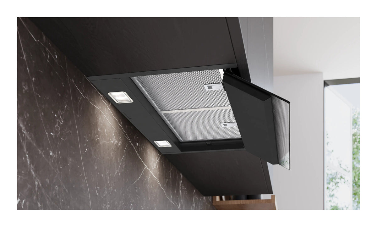 Siemens iQ500 LJ67BDP60 afzuigkap Semi-inbouw (uittrekbaar) Zwart 433 m³/uur