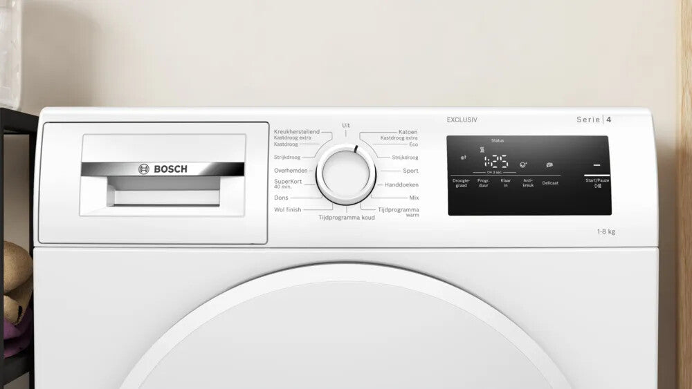 Bosch Serie 4 WTH8300MNL wasdroger Vrijstaand Voorlader 8 kg Wit