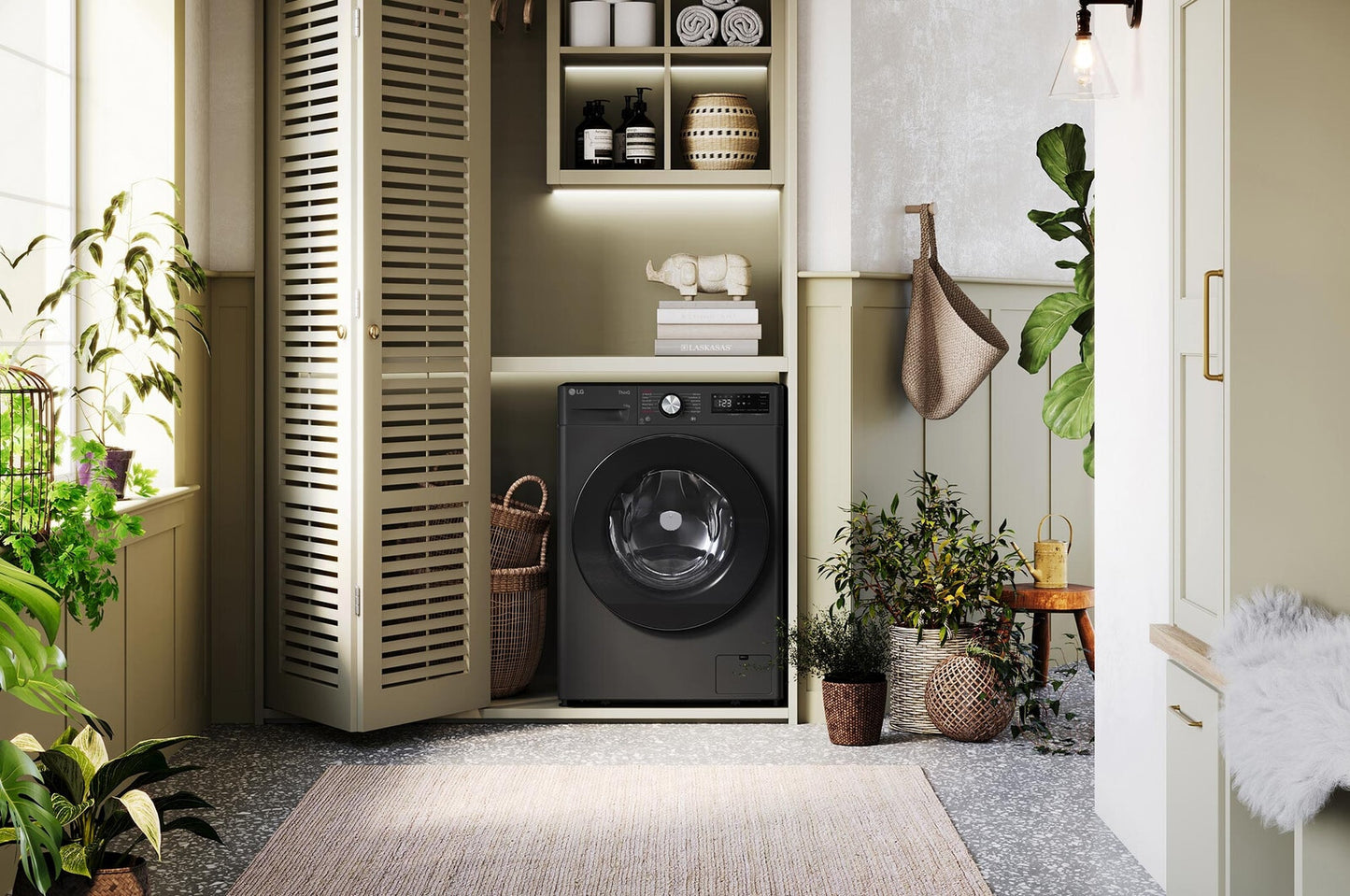 LG F4WR7011SYB wasmachine Voorlader 11 kg 1350 RPM Antraciet