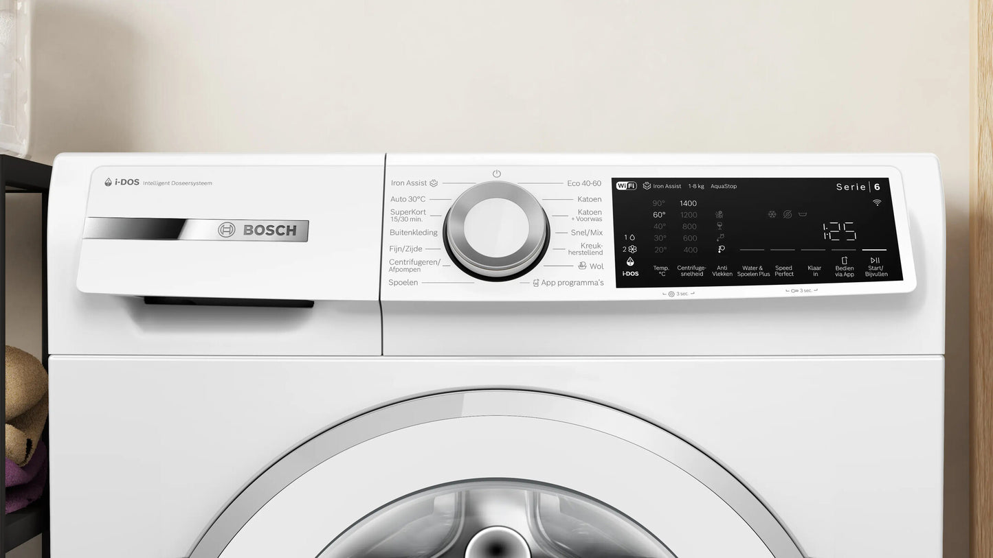 Bosch Serie 6 WGJ234A9NL wasmachine Voorlader 8 kg 1400 RPM Wit