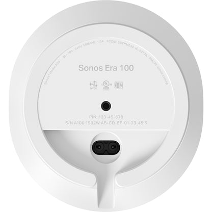 Sonos Era 100 Wit Bedraad en draadloos